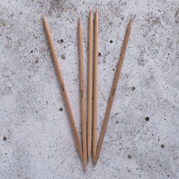 KnitPro Strumpstickor Basix Birch 20 cm